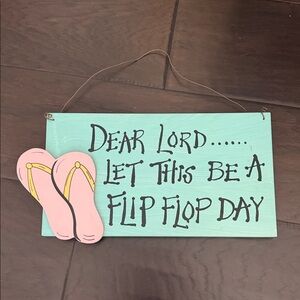 Flip Flop Day Wall Sign